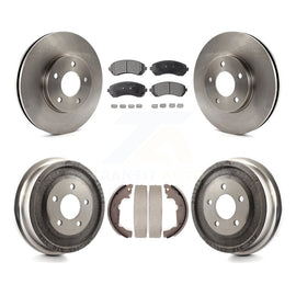 Front Rear Disc Brake Rotors Ceramic Pads And Drum Kit For Pontiac Aztek