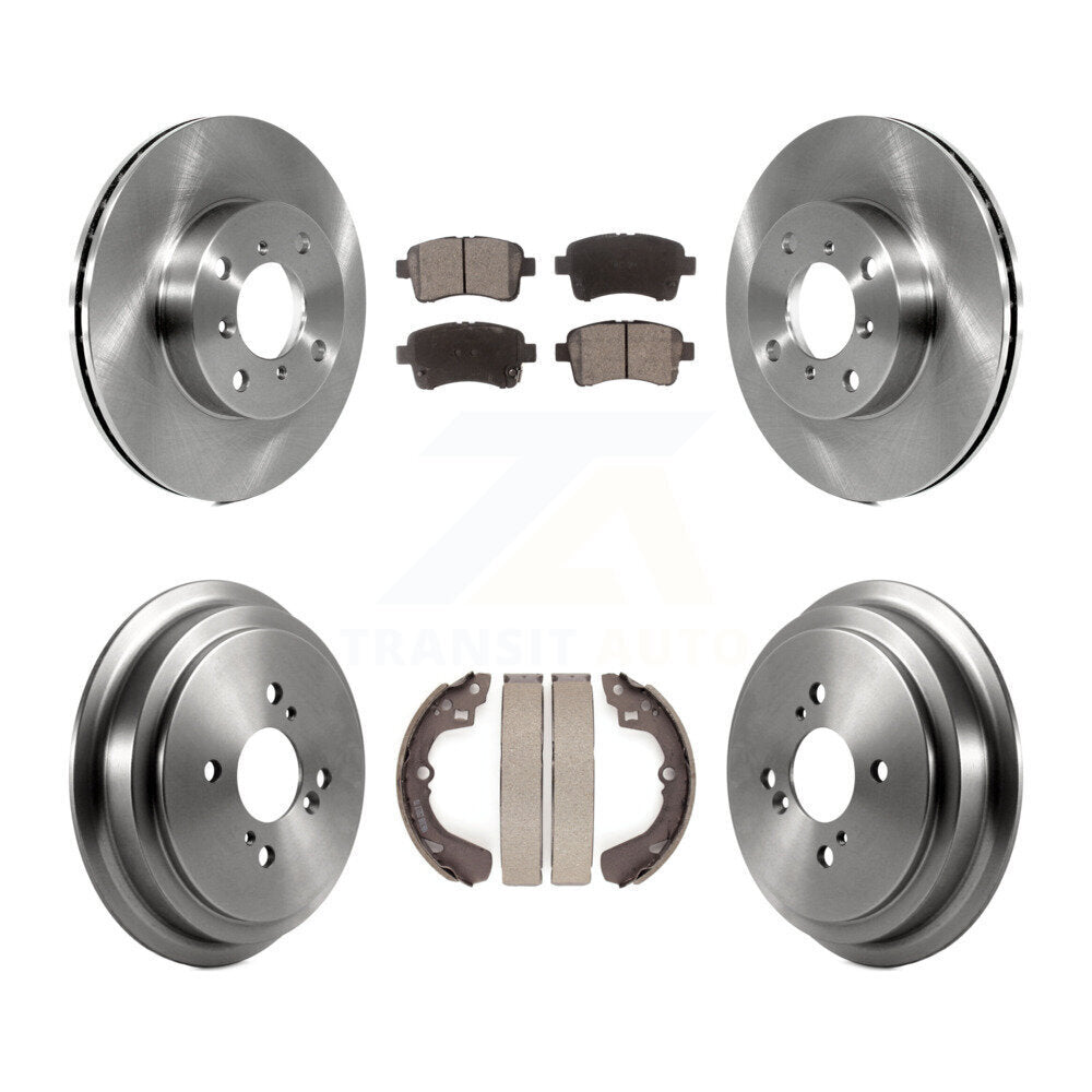 [Front+Rear] 2002-2005 Suzuki Aerio Premium OE Brake Rotor Drum Kit & Ceramic Pads For Max Braking
