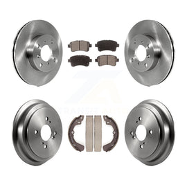 [Front+Rear] 2002-2005 Suzuki Aerio Premium OE Brake Rotor Drum Kit & Ceramic Pads For Max Braking