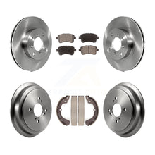 Charger l'image dans la galerie, [Front+Rear] 2002-2005 Suzuki Aerio Premium OE Brake Rotor Drum Kit &amp; Ceramic Pads For Max Braking