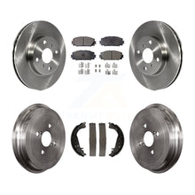 Charger l'image dans la galerie, Front Rear Disc Brake Rotors Ceramic Pads And Drum Kit For Toyota Yaris