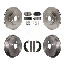 Charger l'image dans la galerie, [Front+Rear] 2012-2013 Toyota Yaris SE Premium OE Brake Rotor Drum Kit &amp; Ceramic Pads For Max Braking