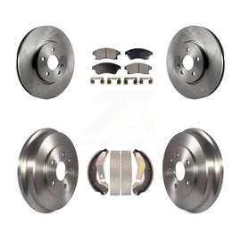[Front+Rear] 2013-2014 Chevrolet Sonic RS Premium OE Brake Rotor Drum Kit & Ceramic Pads For Max Braking