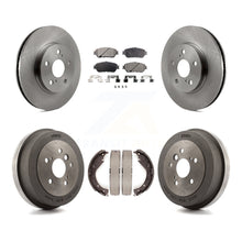 Charger l&#39;image dans la galerie, [Front+Rear] 2005 Toyota Camry SE/XLE Premium OE Brake Rotor Drum Kit &amp; Ceramic Pads For Max Braking