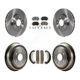 Front Rear Disc Brake Rotors Ceramic Pads And Drum Kit For Chevrolet HHR