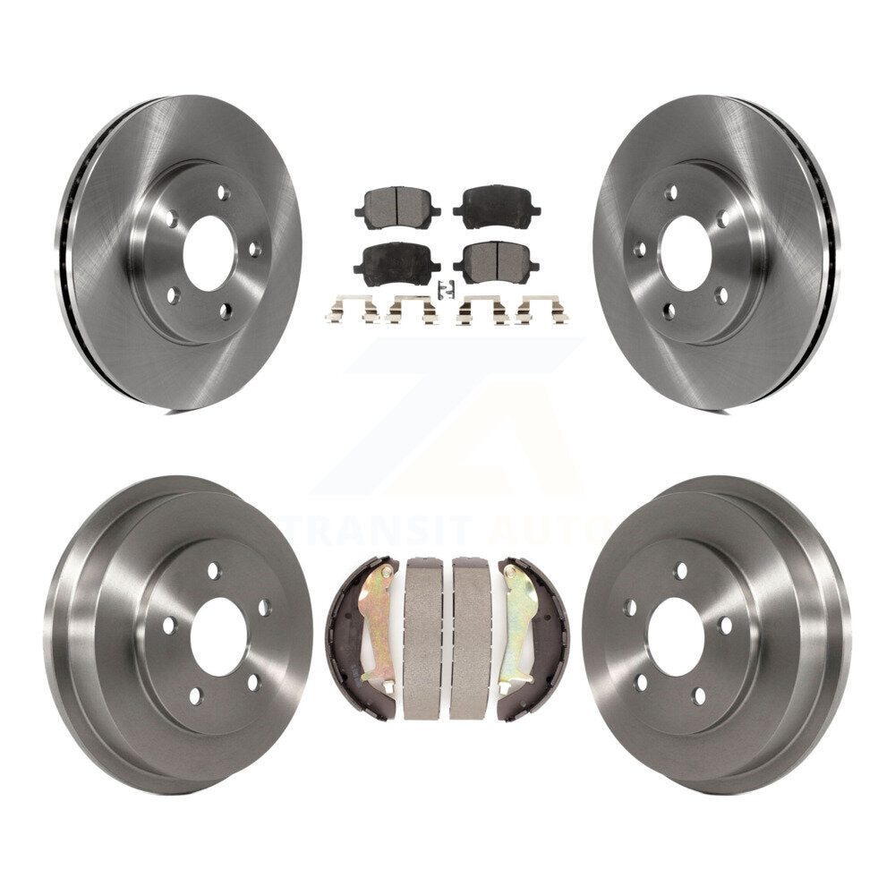 Front Rear Disc Brake Rotors Ceramic Pads And Drum Kit For Chevrolet HHR