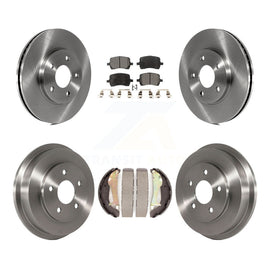 Front Rear Disc Brake Rotors Ceramic Pads And Drum Kit For Chevrolet HHR