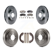 Charger l'image dans la galerie, Front Rear Disc Brake Rotors Ceramic Pad Drum Kit For Jeep Patriot Compass Dodge