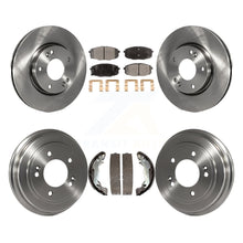 Charger l'image dans la galerie, Front Rear Brake Rotor Ceramic Pad And Drum Kit For 2009 Hyundai Elantra Touring