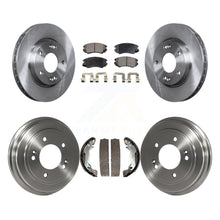 Charger l'image dans la galerie, Front Rear Disc Brake Rotors Ceramic Pads And Drum Kit For Hyundai Elantra