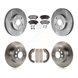 [Front+Rear] 1998-2003 Toyota Sienna Premium OE Brake Rotor Drum Kit & Ceramic Pads For Max Braking