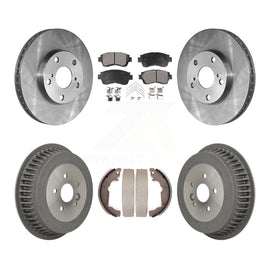 [Front+Rear] 1998-2003 Toyota Sienna Premium OE Brake Rotor Drum Kit & Ceramic Pads For Max Braking