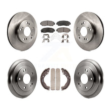 Load image into Gallery viewer, Front Rear Disc Brake Rotors Ceramic Pads And Drum Kit For Honda Civic