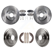 Load image into Gallery viewer, Front Rear Disc Brake Rotors Ceramic Pads And Drum Kit For Honda Civic
