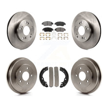 Load image into Gallery viewer, Front Rear Disc Brake Rotors Ceramic Pads And Drum Kit For Honda Civic