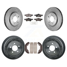 Load image into Gallery viewer, Front Rear Brake Rotors Ceramic Pad &amp; Drum Kit For Dodge Chrysler Town Country