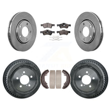 Load image into Gallery viewer, Front Rear Brake Rotor Ceramic Pad &amp; Drum Kit For Dodge Caravan Chrysler Voyager