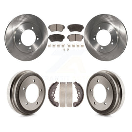 Front Rear Disc Brake Rotors Ceramic Pads And Drum Kit For Suzuki Grand Vitara