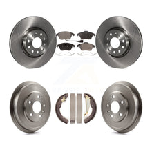 Charger l'image dans la galerie, Front Rear Disc Brake Rotor Ceramic Pad And Drum Kit For Volkswagen Jetta Beetle