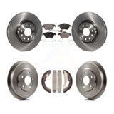 Front Rear Disc Brake Rotor Ceramic Pad And Drum Kit For Volkswagen Jetta Beetle