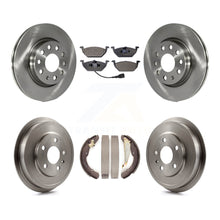 Charger l'image dans la galerie, Front Rear Disc Brake Rotors Ceramic Pads And Drum Kit For Volkswagen Jetta