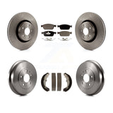 Front Rear Disc Brake Rotors Ceramic Pads And Drum Kit For Ford Focus ST