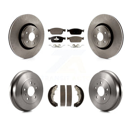 Front Rear Disc Brake Rotors Ceramic Pads And Drum Kit For Ford Focus ST