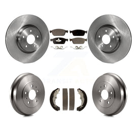 Front Rear Disc Brake Rotors Ceramic Pads And Drum Kit For Ford Focus ST