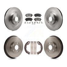 Charger l'image dans la galerie, Front Rear Disc Brake Rotors Ceramic Pads And Drum Kit For Subaru Impreza WRX