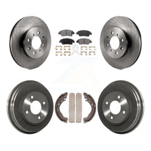Load image into Gallery viewer, Front Rear Disc Brake Rotors Ceramic Pads And Drum Kit For Honda Fit