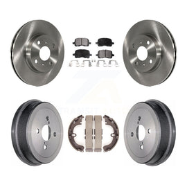 Front Rear Brake Rotor Ceramic Pad & Drum Kit For Toyota Corolla Chevrolet Prizm