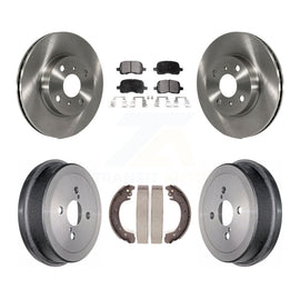 [Front+Rear] 2002 Toyota Corolla From 04 02 Premium OE Brake Rotor Drum Kit & Ceramic Pads For Max Braking