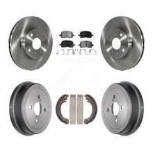 Charger l'image dans la galerie, [Front+Rear] 2002 Toyota Corolla From 04 02 Premium OE Brake Rotor Drum Kit &amp; Ceramic Pads For Max Braking