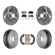 Charger l'image dans la galerie, Front Rear Disc Brake Rotors Ceramic Pads And Drum Kit For Toyota Corolla