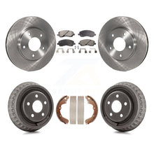 Charger l'image dans la galerie, Front Rear Disc Brake Rotors Ceramic Pads And Drum Kit For Dodge Stratus