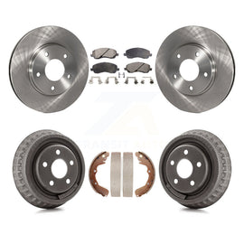 Front Rear Disc Brake Rotors Ceramic Pads And Drum Kit For Dodge Stratus