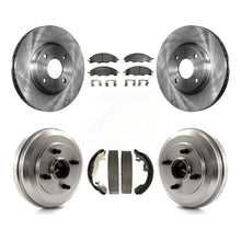 Charger l&#39;image dans la galerie, [Front+Rear] 2009-2011 Ford Focus Premium OE Brake Rotor Drum Kit &amp; Ceramic Pads For Max Braking