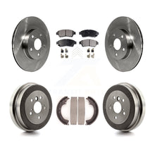 Charger l&#39;image dans la galerie, [Front+Rear] 1996-2000 Toyota RAV4 Premium OE Brake Rotor Drum Kit &amp; Ceramic Pads For Max Braking