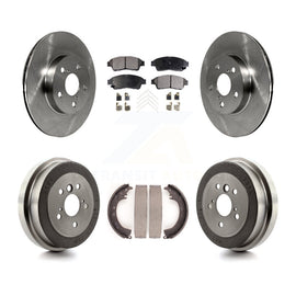[Front+Rear] 1996-2000 Toyota RAV4 Premium OE Brake Rotor Drum Kit & Ceramic Pads For Max Braking