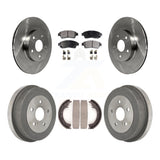 [Front+Rear] 1996-2000 Toyota RAV4 Premium OE Brake Rotor Drum Kit & Ceramic Pads For Max Braking