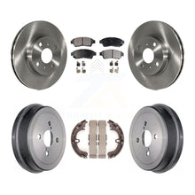Charger l'image dans la galerie, Front Rear Disc Brake Rotors Ceramic Pad &amp; Drum Kit For Toyota Corolla Geo Prizm