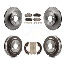 Charger l'image dans la galerie, Front Rear Disc Brake Rotors Ceramic Pads And Drum Kit For Honda Civic