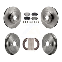 Charger l'image dans la galerie, Front Rear Disc Brake Rotors Ceramic Pads And Drum Kit For Toyota Corolla