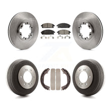 Load image into Gallery viewer, Front Rear Brake Rotor Ceramic Pad &amp; Drum Kit For Nissan Pathfinder INFINITI QX4