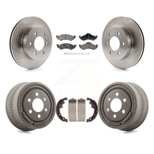 Charger l'image dans la galerie, Front Rear Disc Brake Rotors Ceramic Pads And Drum Kit For Dodge Dakota