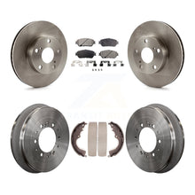 Charger l'image dans la galerie, Kit de tambour de protection en céramique de Rotors de frein avant et arrière pour Toyota Tacoma avec 5 roues à écrous 