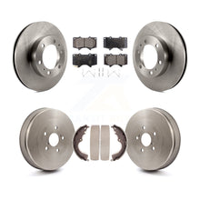 Charger l'image dans la galerie, Kit de tambour de protection en céramique de Rotors de frein avant et arrière pour Toyota Tacoma avec 6 roues à écrous 