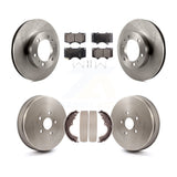 Kit de tambour de protection en céramique de Rotors de frein avant et arrière pour Toyota Tacoma avec 6 roues à écrous 