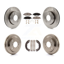 Charger l&#39;image dans la galerie, Kit de tambour de tampon en céramique de Rotor de frein à disque avant et arrière pour Nissan Versa 2009-2011 1,6l 