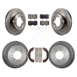 Rotors de frein à disque avant et arrière, tampons en céramique et Kit de tambour pour Toyota Tundra 
